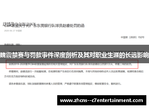 魏震禁赛与罚款事件深度剖析及其对职业生涯的长远影响